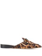 Tod's Leo Flat Mules - Brown