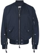 Alexander Mcqueen Classic Bomber Jacket - Blue