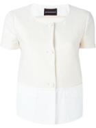 Emporio Armani Short Sleeve Textured Jacket