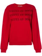 Mcq Alexander Mcqueen Fear Nothing Sweatshirt - Red