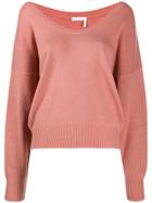 See By Chloé Intarsia Knit Jumper - Pink