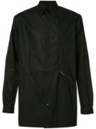 Y-3 Button Up Shirt Jacket, Men's, Size: Large, Black, Cotton