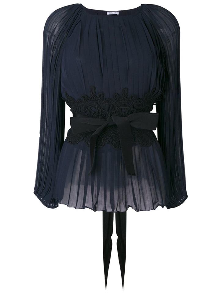 P.a.r.o.s.h. Pleated Blouse - Blue