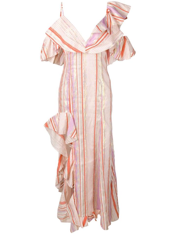 Maria Lucia Hohan Charlotte Striped Maxi Dress - Orange