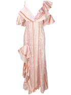 Maria Lucia Hohan Charlotte Striped Maxi Dress - Orange