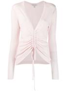 Autumn Cashmere Ruched Style Sweater - Pink
