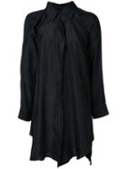 Unravel Project - Shirt Dress - Women - Silk - 44, Black, Silk