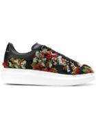 Alexander Mcqueen Short Tassel Exaggerated Sole Sneakers - Black