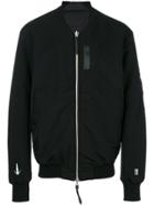 11 By Boris Bidjan Saberi Printed Zip Up Bomber Jacket - Black