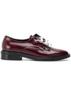 Coliac Anello Embellished Derby Shoes - Red