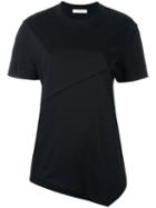 Cédric Charlier Asymmetric Hem T-shirt, Size: 44, Blue, Cotton