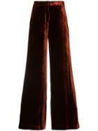 A.l.c. Crushed Velvet Trousers - Red