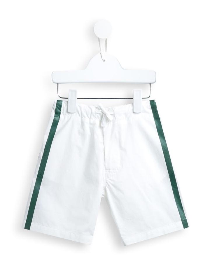Marni Kids Stripe Detail Bermuda Shorts, Girl's, Size: 10 Yrs, White