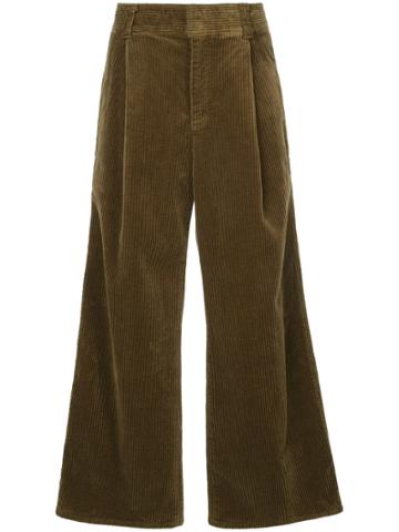 Estnation Flared Trousers - Brown