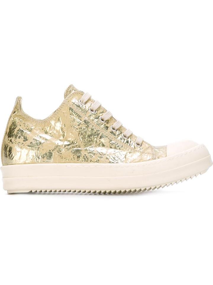 Rick Owens Drkshdw Foil Print Sneakers