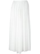 Céline Pleated Skirt, Women's, Size: 36, White, Polyester