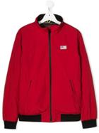 Mc2 Saint Barth Kids Logo Patch Jacket - Red