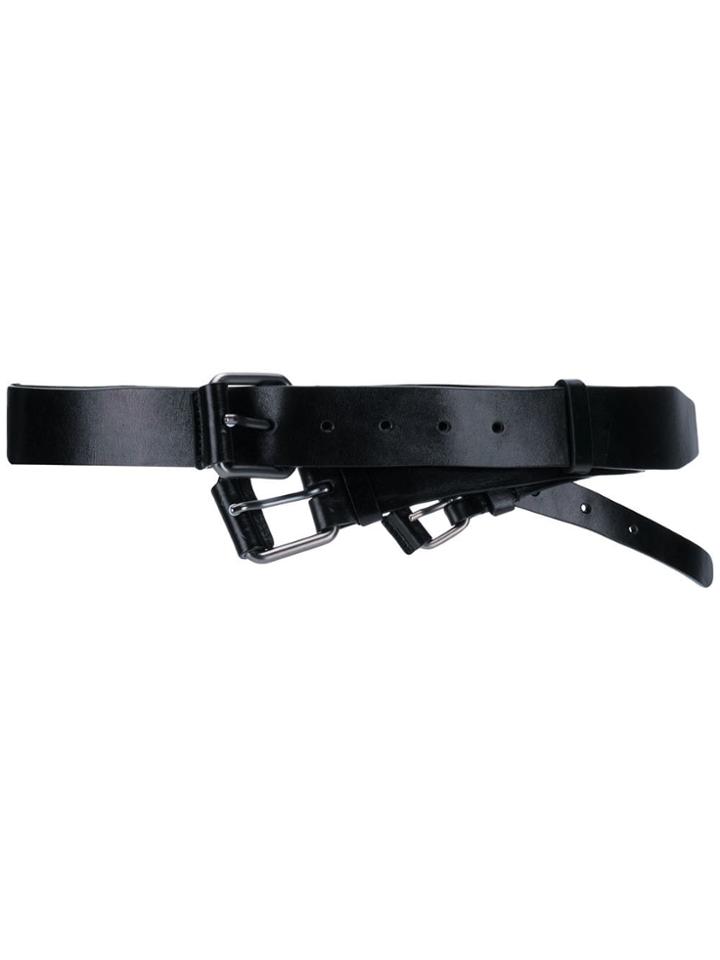 A.f.vandevorst Multi Buckle Belt - Black