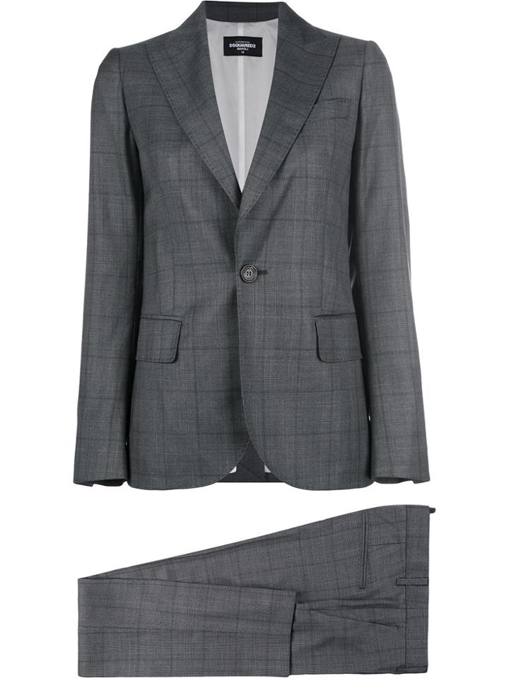 Dsquared2 Tailored Fitted Suit - Grey