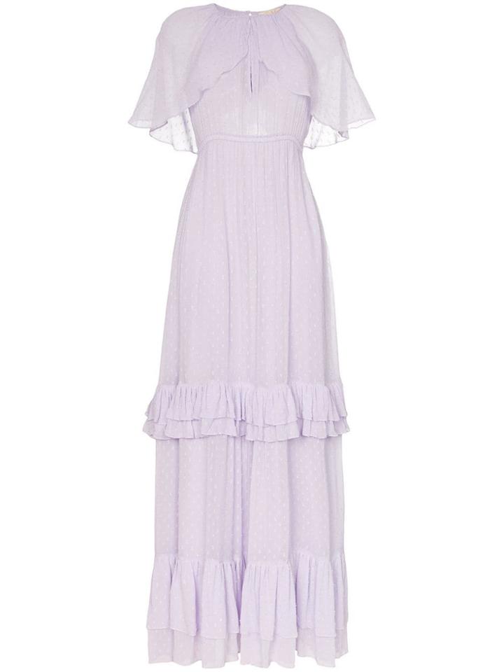 By Timo Short-sleeved Tiered Maxi Dress - Purple