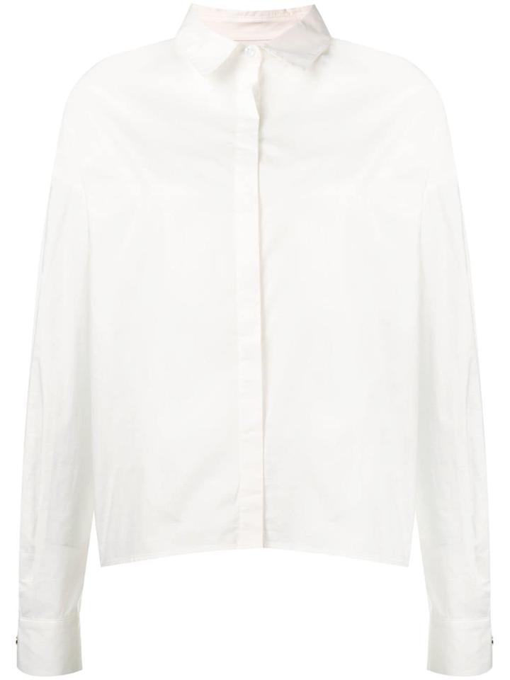 Jovonna Boxy Fit Shirt - White