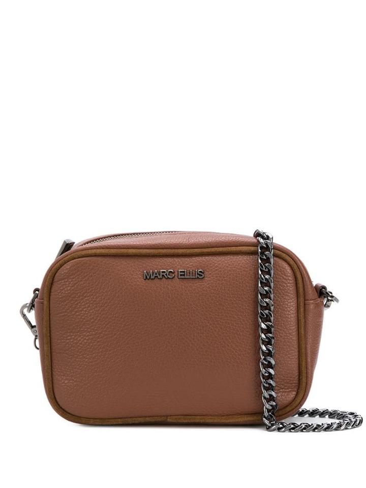 Marc Ellis Small Logo Plaque Bag - Brown