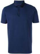 Lanvin Contrast Collar Polo Shirt - Blue