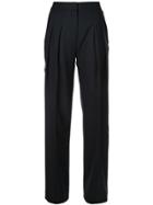 Victoria Victoria Beckham Side-stripe Wide Leg Trousers - Black