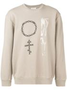 1017 Alyx 9sm Printed Crewneck Sweatshirt - Neutrals