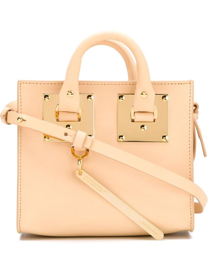 Sophie Hulme Mini Albion Box Crossbody Bag, Women's, Nude/neutrals, Leather