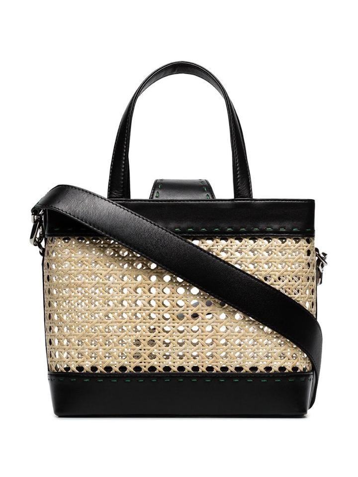 Mehry Mu Black Fey Rattan Basket Bag