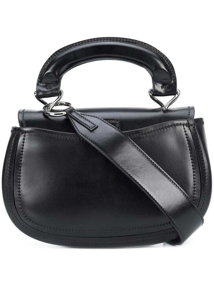 Lemaire Round Shoulder Bag - Black