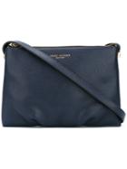 Marc Jacobs Zip Top Cross Body Bag, Women's, Blue, Calf Leather