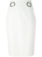 Drome Eyelet Detail Skirt - White