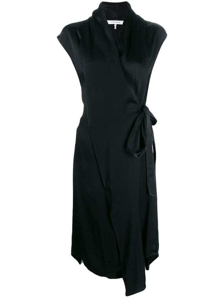 Frame Ibiza Wrap Dress - Black