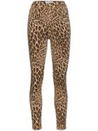 Frame Denim Leopard Print Skinny Jeans - Nude & Neutrals
