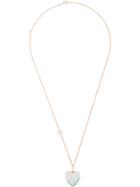 Moritz Glik Heart Pendant With Paraiba Tournalines And Opals - Rose