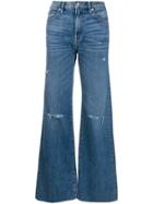 Slvrlake Grace Wide-leg Denim Jeans - Blue