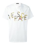 Versace Logo Illustration Print T-shirt
