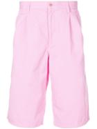 Comme Des Garçons Shirt Pleated Detail Deck Shorts - Pink