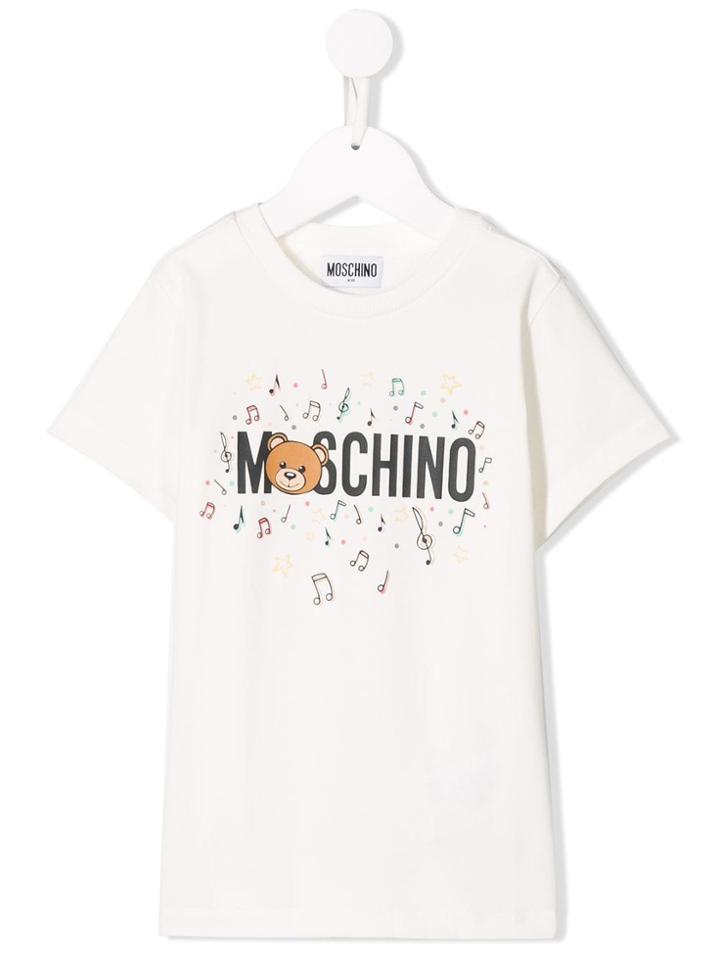 Moschino Kids Musical Notes T-shirt - White
