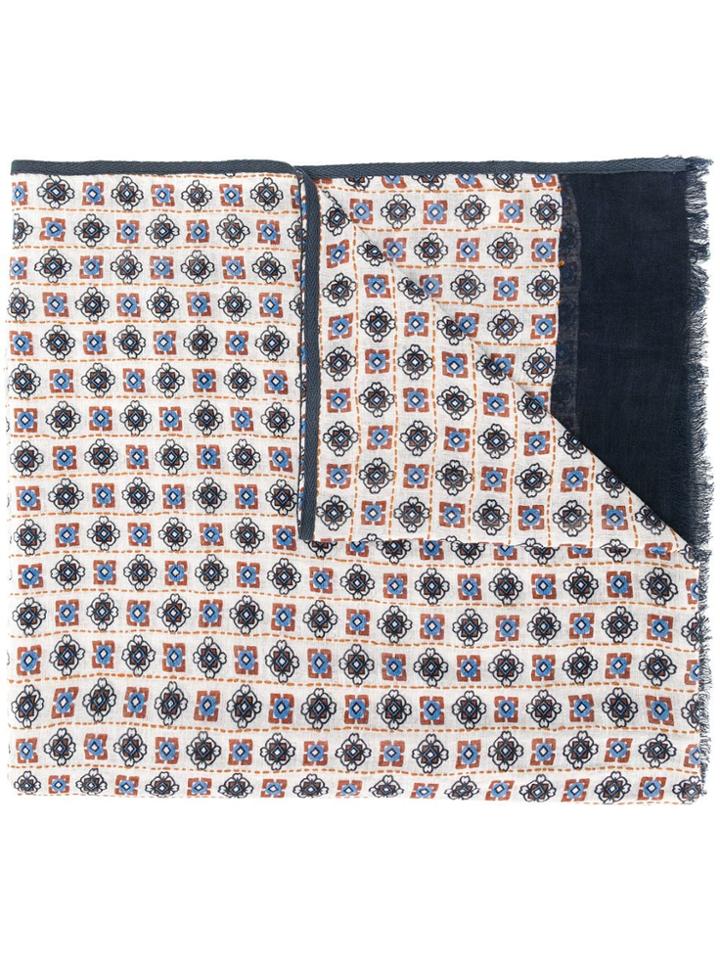 Altea Patterned Scarf - White