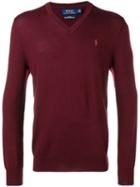 Polo Ralph Lauren V Neck Jumper - Red