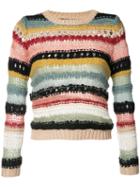 Alice+olivia Striped Jumper, Women's, Size: Small, Wool/nylon/acrylic/mohair