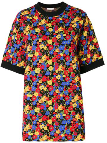 Outsource Images Oversized Floral Print T-shirt - Multicolour