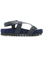 Dion Lee Buckle Flat Sandals - Blue