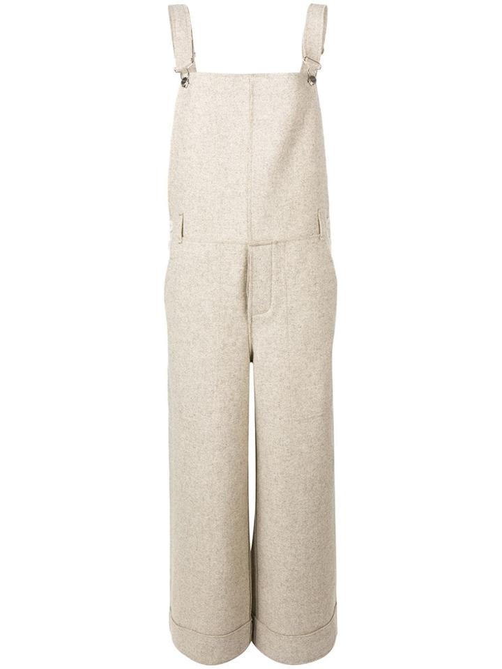 Toogood The Carpenter Felt Dungarees - Neutrals