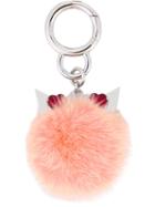 Fendi - Bag Chain - Women - Mink Fur/metal - One Size, Pink/purple, Mink Fur/metal