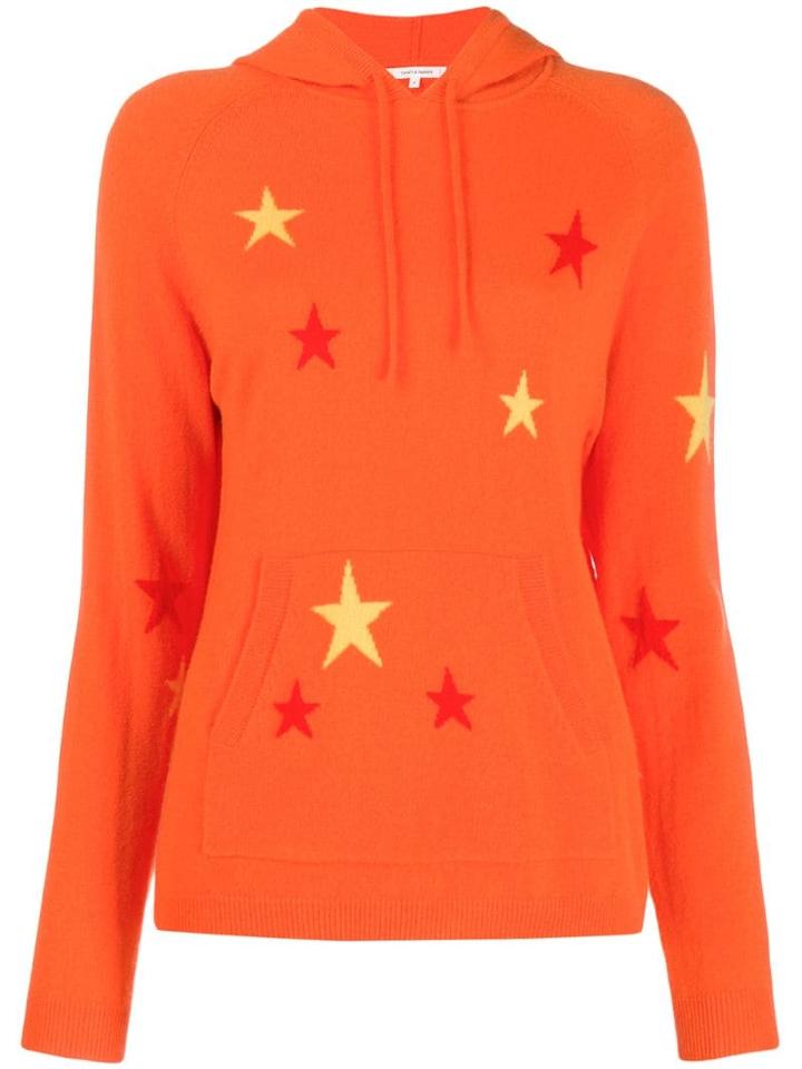 Chinti & Parker Knitted Hoodie - Orange