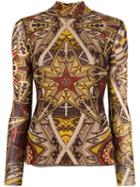 Jean Paul Gaultier Pre-owned Star Print Turtleneck Top - Brown
